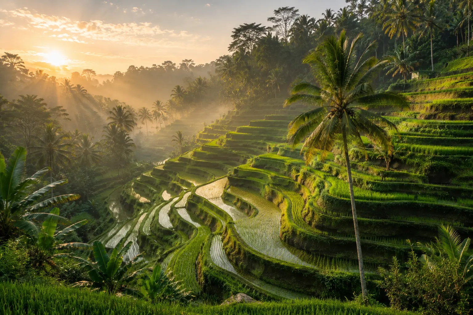 Tegalalang rice terraces in Ubud